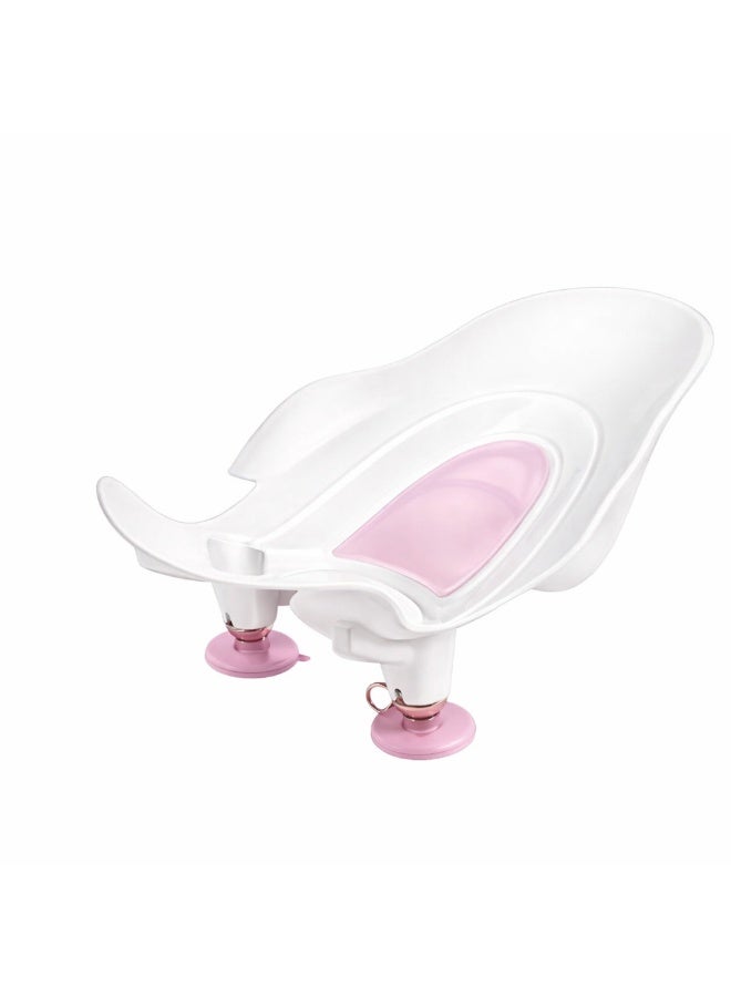 Turtees® Infant Sink Bath Tub & Baby Washing Basin – Ergonomic Butt Cleaning Seat with Drainage Design – Wrist-Safe Baby Bath Support for Newborns & Infants (Pink) - Image 1